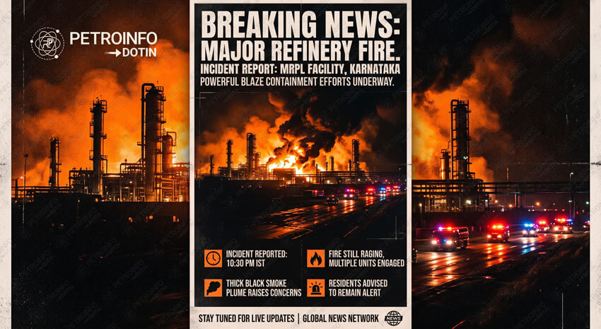 Big Blast at MRPL Refinery in Mangaluru! Fire Breaks Out as Emergency Teams Rush to Site