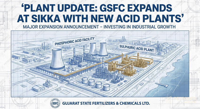 Gujarat State Fertilizers & Chemicals Limited (GSFC) Gears Up for Major Expansion at Sikka with 2,400 MTPD Phosphoric and Sulphuric Acid Plants in Gujarat