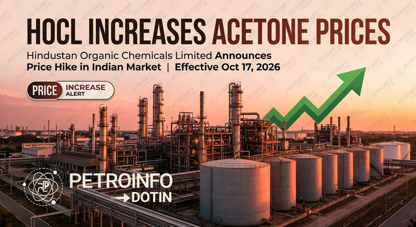 Hindustan Organic Chemicals Limited (HOCL) Increases Acetone Prices in Indian Market
