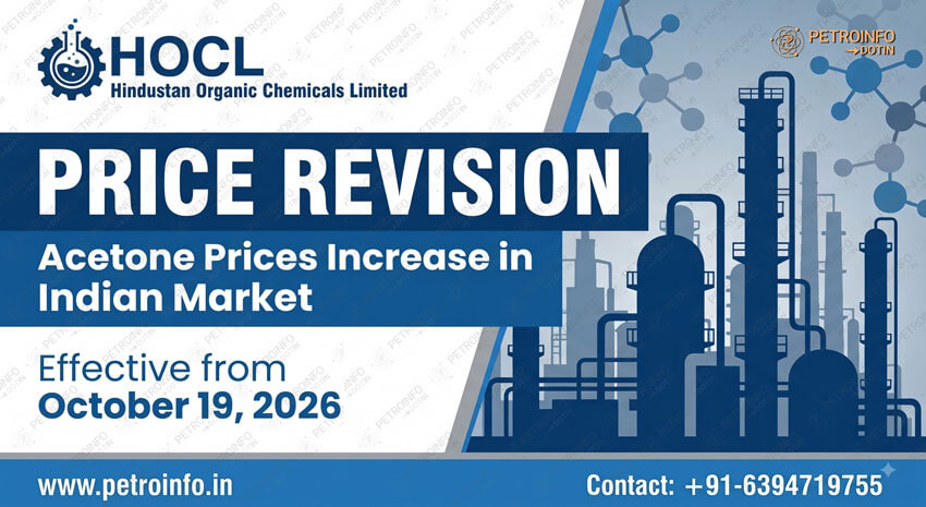 Hindustan Organic Chemicals Limited (HOCL) Increases Acetone Prices in Indian Market