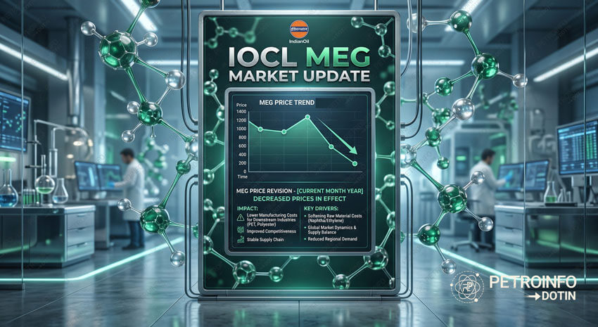 Indian Oil Corporation Limited (IOCL) Decreases Mono ethylene glycol (MEG) Prices in Indian Market
