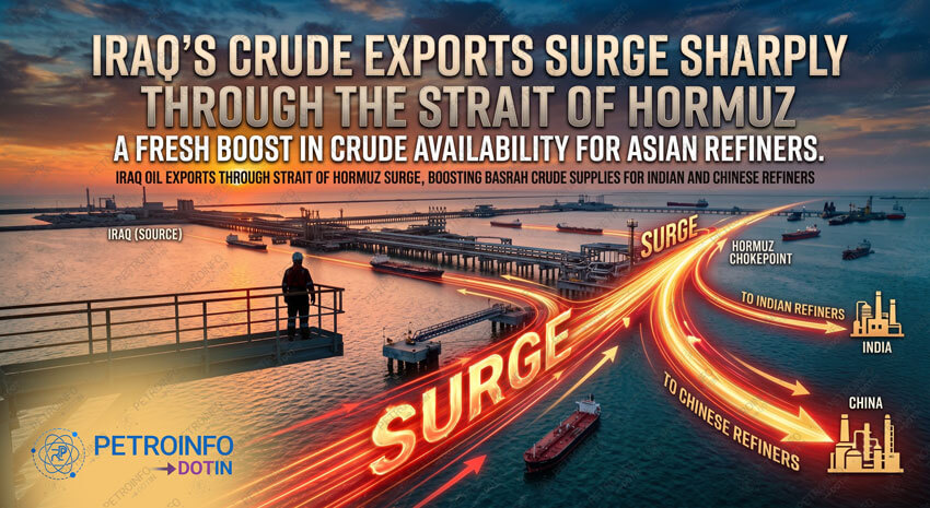 Iraq Oil Exports Through Strait of Hormuz Surge, Boosting Basrah Crude Supplies for Indian and Chinese Refiners