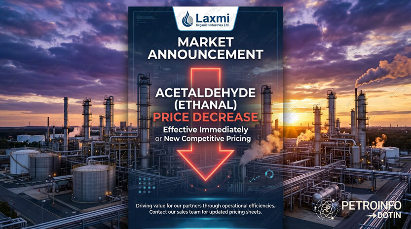 Laxmi Organic Industries Ltd Decreases Acetaldehyde (Ethanal) Prices in Indian Market